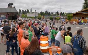 DAN HAMMOCK | THE DAILY WORLD 
The Bear Festival roars back into McCleary starting Friday. Crowds for the 2019 parade filled in early along South Third Street and West Simpson Avenue.