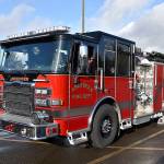 DAN HAMMOCK / THE DAILY WORLD 
One of Aberdeens newest fire apparatus. It and all other Aberdeen fire equipment would be combined with Hoquiams if approval is given for the formation of the Central Grays Harbor Regional Fire Authority.