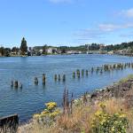 DAN HAMMOCK | THE DAILY WORLD 
The North Shore Levee will run along the east bank of the Hoquiam River, on the right in this photo. The North Shore Levee West Segment will run along the west bank along Levee Street.