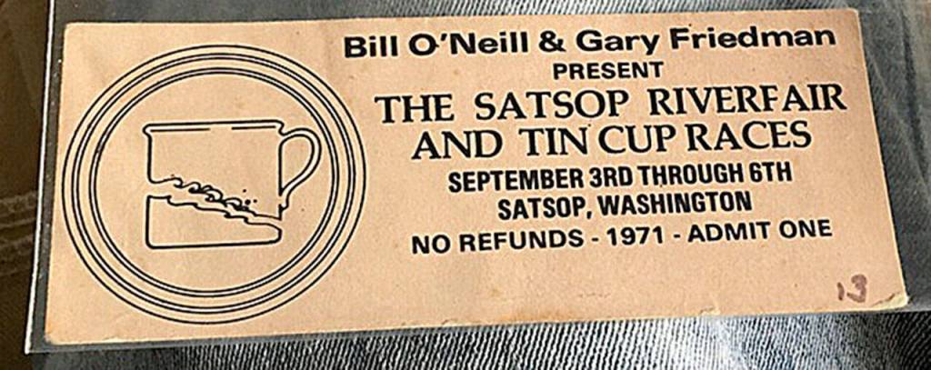 Courtesy John Kirkwood
A ticket for the 1971 Satsop River Fair and Tin Cup Races music festival cost $16 for access to all four days.