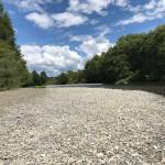Low water conditions on the Humptulips River near the town of Humptulips. This photo is from 2019, when there was a comparatively similar dry spring and summer in Grays Harbor County. (Courtesy Department of Ecology)