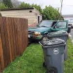 Courtesy of Hoquiam Police Department
A Hoquiam woman was arrested for driving under the influence of an inhaled substance after crashing her truck in an alley on Tuesday morning, Oct. 26, 2021.