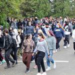 Courtesy of Aberdeen School District 
Aberdeen students participate in the annual Great Shakeout earthquake and tsunami drill Oct. 21.