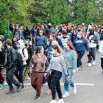 Courtesy of Aberdeen School District 
Aberdeen students participate in the annual Great Shakeout earthquake and tsunami drill Oct. 21.