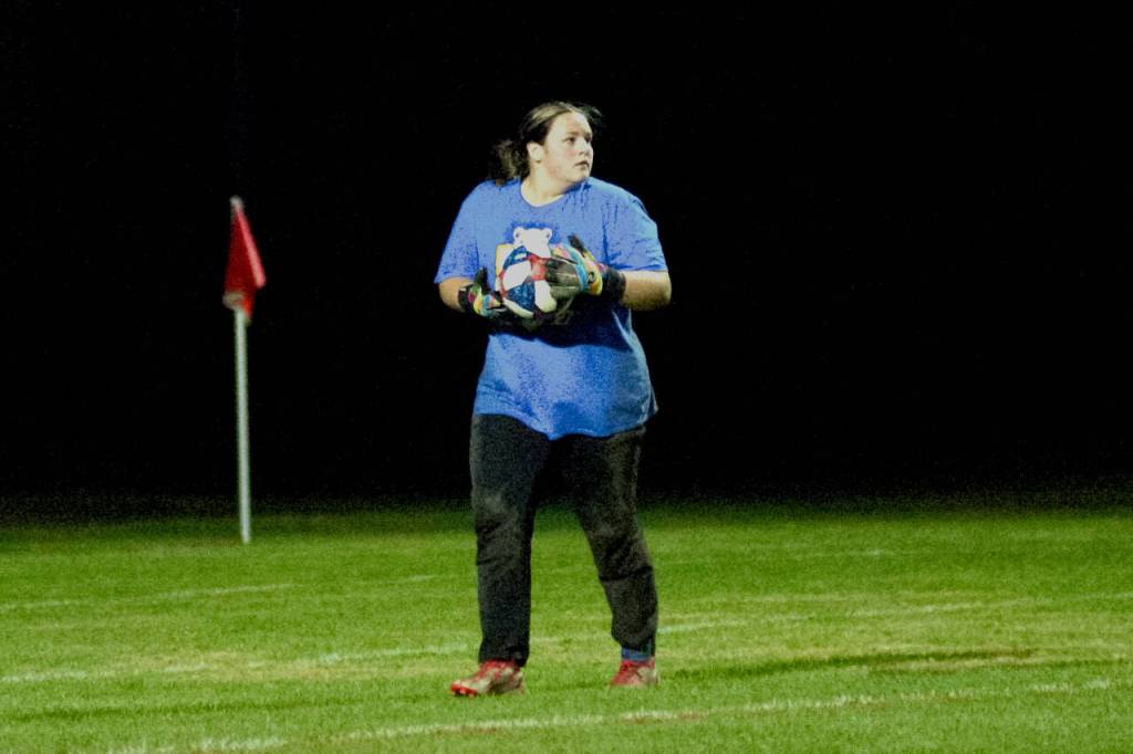 DAILY WORLD FILE PHOTO Elma goal keeper Grace Koonrad was named the 1A Evergreen Leagues First Team goal keeper as the league announced its all-league awards last week.