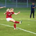 DAILY WORLD FILE PHOTO Hoquiam midfielder Emma Johnson (19) was one of two Grizzlies named to the 1A Evergreen Leagues Second team along with teammate Briana Herrera (defender).