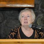 DAN HAMMOCK | THE DAILY WORLD, file 
Ocean Shores Mayor Crystal Dingler speaks at the 2020 Greater Grays Harbor Lunch with the Mayors event at the Rotary Log Pavilion in Aberdeen.