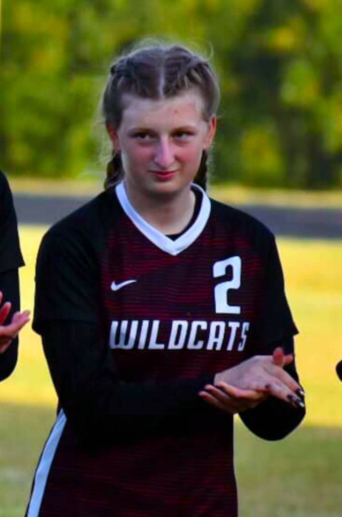 PHOTO BY JENNIFER RAFFELSON Ocosta Wildcats senior defender Trinity White was named to the 2B Central - North First Team with five goals and two assists.