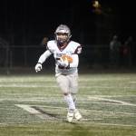 DAILY WORLD FILE PHOTO Montesano senior running back Isaiah Pierce rushed for 202 yards and a touchdown in a 27-20 loss to the Riverside Rams in a 1A State Football Tournament first-round game on Friday in Chattaroy.