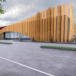 Courtesy of Quinault Indian Nation
Conceptual art shows how the front of the 19,000-square-foot Quinault Indian Nation wellness center will look when construction is completed, estimated in early summer 2022.