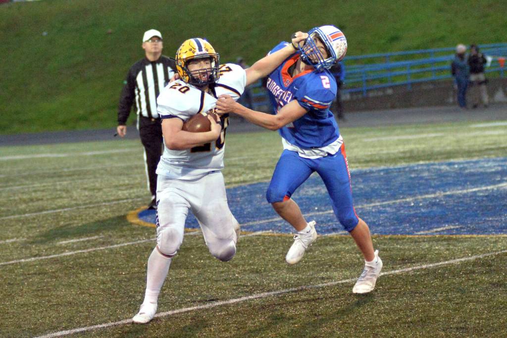 DAILY WORLD FILE PHOTO Aberdeen running back Jeremy Sawyer, left, helped the Bobcats earn their first winning season in 25 years.