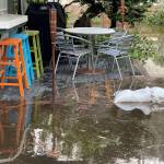 Photo courtesy of Robert Jonas
Ocean City residents struggled to keep up with rising water levels, which continued to worsen even after rainfall ceased.