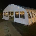 The tent was purchased from WeatherPort Shelter Systems, and cost nearly $40,000. Photo courtesy of Roy Seeman