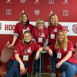Erika Gebhardt | The Daily World
Fridays celebration was a family affair for the Reynvaan family, the daughters of which were deeply involved in HHS female athletics. From the top left: Shayne Folkers 1991, Patti Walsh Reynvaan 1967, Heather Reynvaan Borich 1995, Darci Templer Reynvaan 1994, and Abbi Reynvaan 1997.