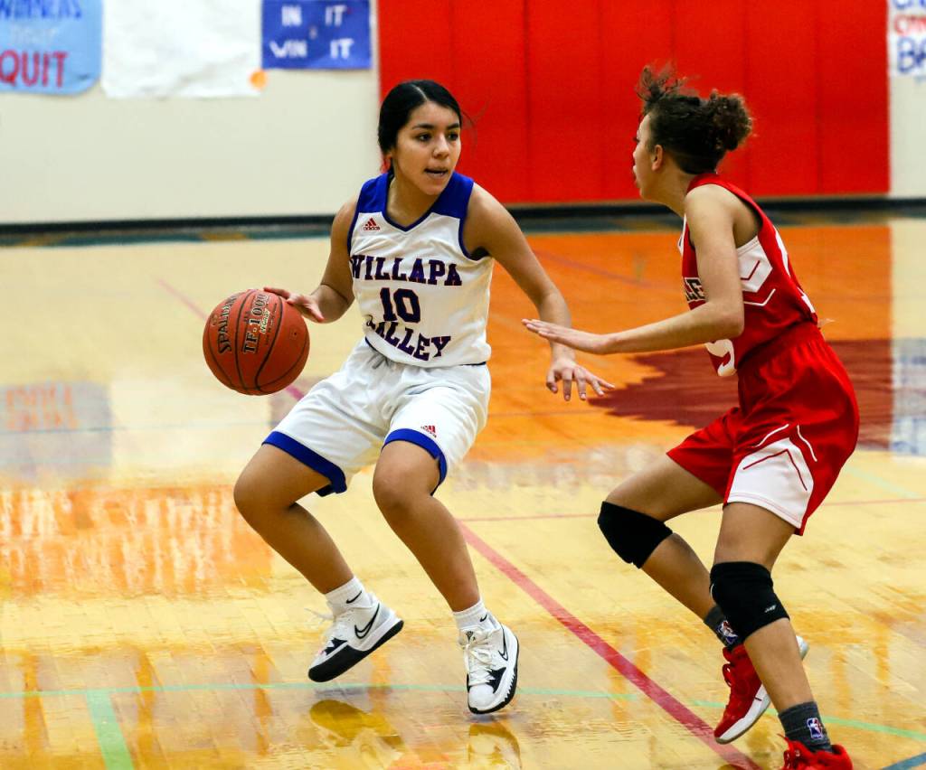 PHOTO BY LARRY BALE
Willapa Valley senior Ana Chavez (10) was named to the 1B Columbia Valley League's Second Team on Friday.
