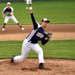 RYAN SPARKS | THE DAILY WORLD Aberdeen starting pitcher Malaki Balesteri picked up the win over Hoquiam on Wednesday in Hoquiam, allowing a run on one hit with eight strikeouts in three innings pitched.