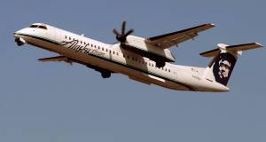 Mike Siegel | Seattle Times | TNS | File Photo
A Bombardier Q400 operated by Horizon Air takes off from SeaTac at SeaTac Airport.