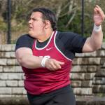 PHOTO BY PAMELA PELAN Hoquiams Tyara Straka set a personal and meet record with a 45-foot heave in the shot put at the Ray Ryan Memorial Grays Harbor Championships on Friday in Montesano. The throw is the top girls shot put mark in the state this season.