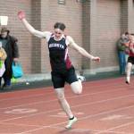 RYAN SPARKS | THE DAILY WORLD Ocostas William Idso placed first in a stacked boys 200 meter competition on Friday at the Ray Ryan Memorial Grays Harbor Championships at Jack Rottle Field in Montesano.