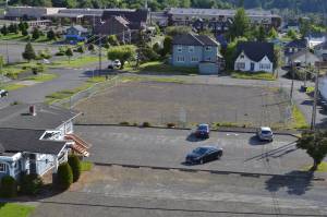 The former site of the Aberdeen Armory, located at 117 E. Third St., could be the location for a new, “high-end apartment complex.” Emily White | For The Daily World