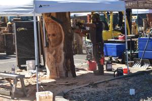 Allen Leister | The Daily World
The Sand & Sawdust Festival features carvings of all things imaginable from Bigfoot, bears, eagles, to the Grim Reaper. As long as its considered family-friendly, carvers have full control of the art they make.