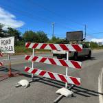 Washington State Route 109, just beyond the State Route 109 spur that splits with US 101 North, was closed to traffic  except for local residents  for about four hours Friday morning, July 8, after a driver crashed her black Honda CRV at State Route 109s milepost 5. (Matthew N. Wells | The Daily World)