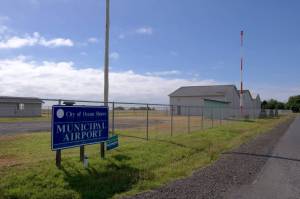Erika Gebhardt I The Daily World 
The Ocean Shores Municipal Airport, located at Duck Lake Drive NE just opposite North Shore Park, has a 3,100-foot-long and 55-foot-wide asphalt runway. According to the 2021 log, 140 unique licenses utilized the airport, including those using the airports unique crosswind for training. The city must now remove shrubs and trees that are encroaching on the airspace.
