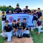 PHOTO COURTESY OF MONTESANO LITTLE LEAGUE The Montesano 10U Little League All Stars defeated Larch Mountain 13-11 to win the District 3 Little League championship on Thursday in Aberdeen.