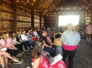More than 150 people gathered to support the auction dinner to raise awareness and money for Oakley Carlsons reward fund on Saturday, July 16, 2022, in McCleary. Nearly $50,000 was raised following the conclusion of the event. (Photo Courtesy of Light the Way)
