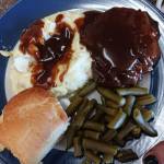 Delicious comfort food like salisbury steak is one of the weekly specials at The Diner.