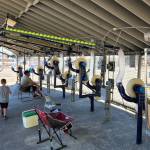 RYAN SPARKS | THE DAILY WORLD The pitching machines at Mr. Ts Bat-O-Rama had been refurbished and were running at full capacity for Sundays grand re-opening of the facility, which had been closed for eight years.