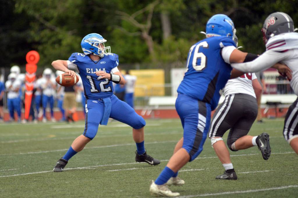RYAN SPARKS | THE DAILY WORLD
Elma, Hoquiam, Montesano and Rochester High School football teams competed at the Montesano Football Jamboree on Friday, Aug. 26, 2022 at Jack Rottle Field in Montesano.
Be sure to pick up a copy of the 2022 Football Preview special edition available in The Daily World on Tuesday, Aug. 30, 2022.