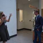 Attendees were given a tour of the Quinault Wellness Center to show the vast array of services that will be provided to the public once it opens. Prominent political members, such as Rep. Derek Kilmer (D-Gig Harbor), right, were in attendence for the open house. (Matthew N. Wells | The Daily World)