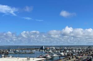 Michael S. Lockett | The Daily World
A healthy year for coho salmon is predicted for 2022, as fish start returning to Grays Harbor in late September and early October to spawn. The Westport Marina is shown above.
