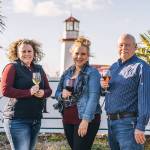 Carrie, Kim and Blain Roberts, owners of Westport Winery Garden Resort in Grays Harbor, 2022 Washington Winery of the Year! Photo: Capture.Share.Repeat
