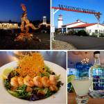 Clockwise from top left: the Mermaid Museum, the lighthouse that lets visitors know theyve arrived, a Cosmic Star Duster cocktail, and the Hail Caesar salad from the Sea Glass Grill. Photos: Kim Roberts