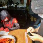 Spiderman making spiders in anticipation of the Cosi Art Center’s Halloween Craft Day for kids.
Courtesy photos by Cosi Art Center