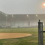 Hoquiam police are investigating a suspicious fire reported early Thursday morning, Oct. 20, at Olympic Stadium. (Michael S. Lockett / The Daily World)