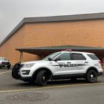 The Hoquiam police and fire departments responded to grass fires reported early Thursday morning, Oct. 20, at Olympic Stadium. The fires are being considered suspicious, according to police. (Michael S. Lockett / The Daily World)