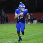 DAILY WORLD FILE PHOTO Elma quarterback Carter Studer has passed for 1,452 yards this season and will lead the Eagles into the East County Civil War against Montesano on Friday.