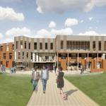 An architects rendering of the new Student Services & Instructional Building at Grays Harbor College. Drawing courtesy Grays Harbor College