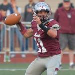 RYAN SPARKS / THE DAILY WORLD 
Montesano quarterback Jayden McElravy and the Bulldogs will host Seton Catholic in a 1A district crossover playoff game on Friday.