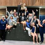 SUBMITTED PHOTO
The Aberdeen girls swim team won the 2A District 4 championship on Saturday in Shelton. Pictured are (front row, left to right): dive coach Megan Elway, assistant coach Tanya Bowers-Anderson, Julia Cerrillo Serrano, Saylor Heikkila, Harnoor Jandu, Wendy Rojas Contreras, Wendy Neil and head coach Tiffany Montoure. Back row (from left): Jessica Meza, Arianna Alavez, Asha Martin, Anna Matisons, Litzy Orona, Mija Hood, Emma Mullins, Ava Benn, Keara Burns and Isabella Melville.