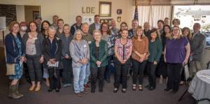 Photo courtesy of Rayonier 
Grant recipients and Rayonier representatives, left to right: Julie Grenfall, Lynda Dillard, Irene Kennedy, Sulema Zerr, Pat Englund, Lisa Fellows, Kendall Prichard, Heidi Smith, Amanda Dragon, Quinn Hall, Jessica Molina, Wendi Lubinus, Phil Zerr, Cheryl R. Brown, Kim Sartor, Tamar Yakovich, Janie Redifer, Roger Redifer, Kevin Pilemalm, Brian Shay, Becki Rollins, John Larson, Bill Monahan, Mike Machelwich, Phil MacNealy, Darci Jewitt, George Brulotte, Glen Melin and Lisa Smith.