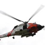 An MH-60 Jayhawk from Coast Guard Air Station Astoria that visited Aberdeen as part of a Veterans Day ceremony makes its approach on Nov. 10. (Michael S. Lockett / The Daily World)