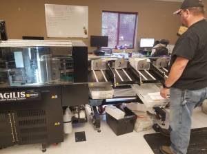 Ballots continue to be counted across the country as county-level races and state-wide races remain uncalled. This machine allows the Grays Harbor Auditors Office to scan signatures and confirm if ballots are verified, invalid, or suspended in a more timely manner. (Allen Leister / The Daily World)