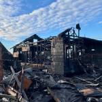 A fire completely destroyed a vacant Aberdeen residence early on Nov. 21. (Michael S. Lockett / The Daily World)