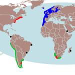 NOAA Alaska Region Fisheries 
Range map of invasive green crab (Carcinus maenas).