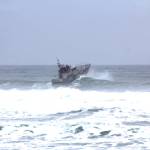 Michael S. Lockett / The Daily World 
U.S. Coast Guard rescue vessels from Station Grays Harbor practice operating in heavy surf conditions on Dec. 9.