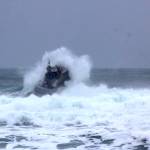 Michael S. Lockett / The Daily World 
U.S. Coast Guard rescue vessels from Station Grays Harbor practice operating in heavy surf conditions on Dec. 9.